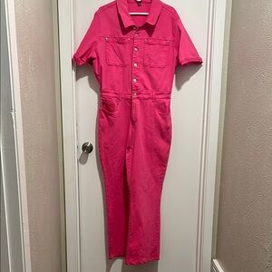 Judy Blue Hot Pink Jumpsuit, Size 2XL